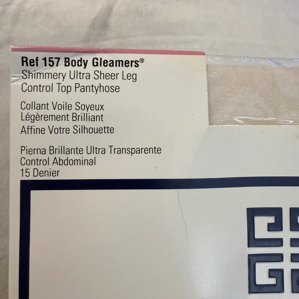 Givenchy Body Gleamers Pantyhose Size B‎ La Creme VTG NOS